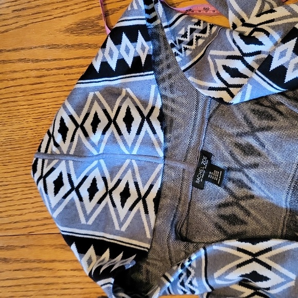 Rachel Zoe Very nice knit jacket sweater with hood and waist tie - Picture 4 of 8